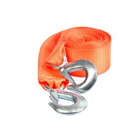   Vontató kötél (textil) 3 t, 4 m, acél kampókkal – MULTIPA