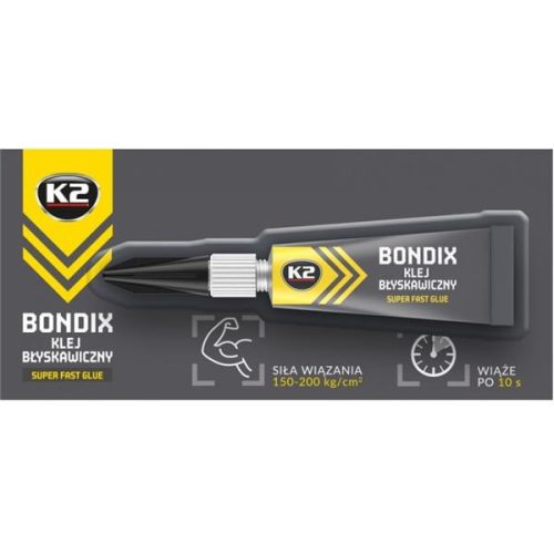 K2 - BONDIX Super Fast - Pillanatragasztó 3gr - B1000