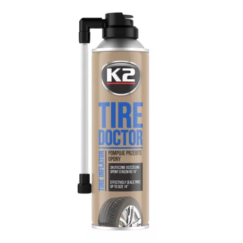 K2 TIRE DOCTOR – Defektjavító spray 400ml