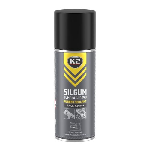 K2 SILGUM BLACK – Rugalmas tömítőbevonat fekete 400 ml