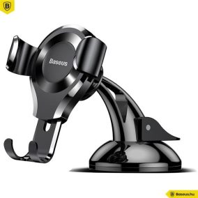   Telefontartó szélvédőre, műszerfalra fekete – Baseus Osculum
