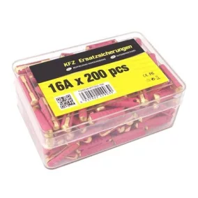 Hengeres biztosítékok 16A, 200db – Carmotion 