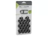 Kerékanya kupak - kerékcsavar kupak fekete 17 mm-es csavarvédők 20 db – Carmotion 