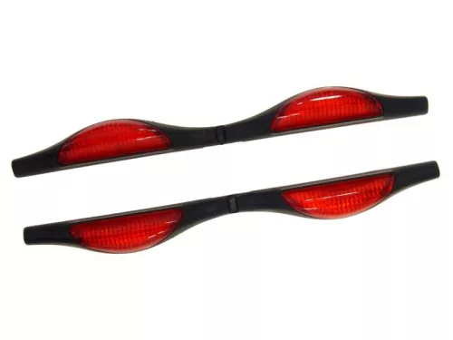 Ajtóütközők, piros fényvisszaverőkkel, 2 db. – Carmotion 