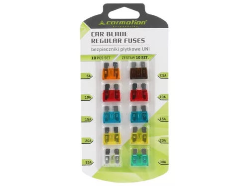 Biztosíték készlet normál késes 10 db – Carmotion