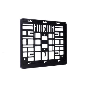   Rendszámtábla keret 322 x 245 mm, kétsoros, fekete – Carmotion 