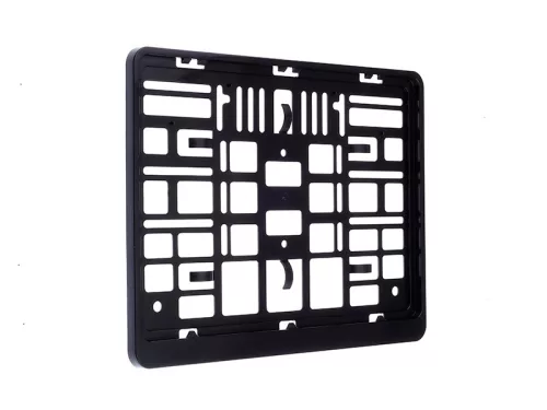 Rendszámtábla keret 322 x 245 mm, kétsoros, fekete – Carmotion 