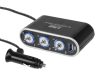 Szivargyújtó elosztó, hármas 12 / 24V kapcsolóval, USB aljzat 1000 mA – Carmotion