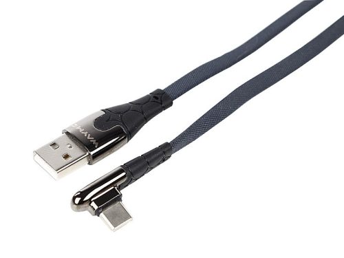 WAYME mikroszálas fonott töltő- és szinkronkábel, 100 cm, USB > döntött USB-C, max. 30W – Carmotion  