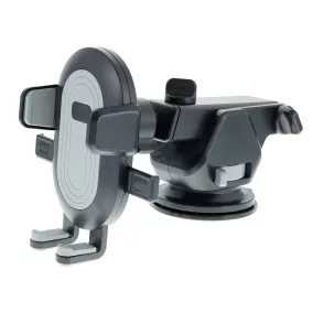   Telefontartó szélvédőre, műszerfalra fekete, tapadókorongos tartó, teleszkópos szár – Carmotion 