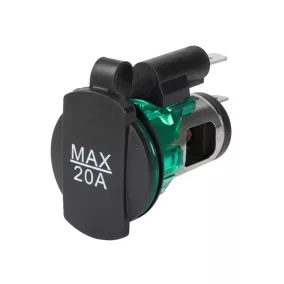 EURO elektromos aljzat, 12/24V, max. 20A – Carmotion 