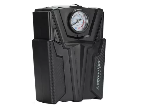 Autóskompresszor 12V, 150 PSI, analóg nyomásmérővel, 4 adapterrel – Carmotion 