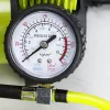 Dugattyús légkompresszor 12V, 10 BAR, 400 cm spiráltömlő analóg nyomásmérővel, 4 adapterrel – Carmotion 