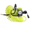 Dugattyús légkompresszor 12V, 10 BAR, 400 cm spiráltömlő analóg nyomásmérővel, 4 adapterrel – Carmotion 