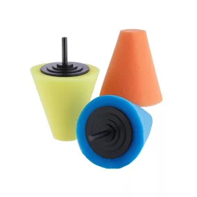  Polírozó kúpok FI 32 x FI 80 x 80 mm, M6 adapter, 3 db. – Carmotion 