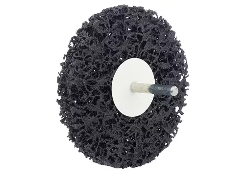 Rozsda- és festékeltávolító Clean&Strip korong, 100 × 15 mm, 6 mm szárral – Carmotion