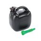   Műanyag üzemanyagtartály, 5 literes, ovális, fekete – Carmotion 
