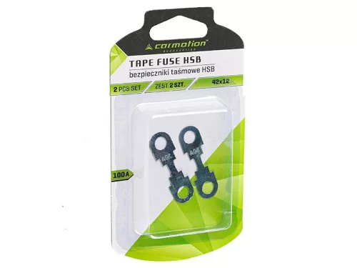 Lemez- / szalagbiztosíték 100A (42 mm, 2 db) – Carmotion (HSB típus)