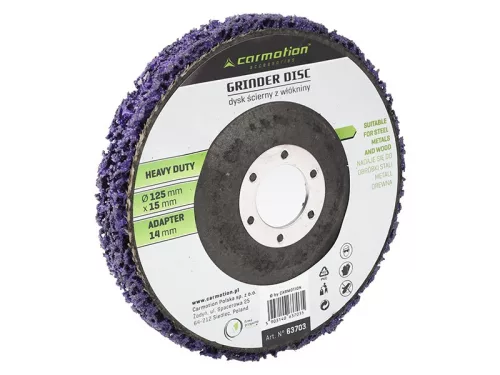 Rozsda- és festékeltávolító korong, 125 × 15 mm, Heavy Duty – Carmotion