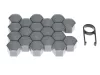 Kerékanya kupak - kerékcsavar kupak grafit szűrke 19 mm-es csavarvédők 20 db – Carmotion 