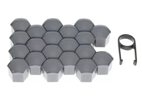Kerékanya kupak - kerékcsavar kupak grafit szűrke 21 mm-es csavarvédők 20 db – Carmotion 