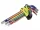 Imbuszkulcs készlet 1,5–10 mm (230 mm), 9 db, színes, S2 acél - Carmotion