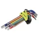 Imbuszkulcs készlet 1,5–10 mm (230 mm), 9 db, színes, S2 acél - Carmotion