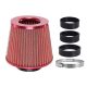Sport / Direkt légszűrő 155x130x120 mm, piros, adapterek: 60, 63, 70 mm – Carmotion 
