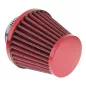 Sport levegőszűrő kúpos piros 74x62x51 mm – Carmotion 
