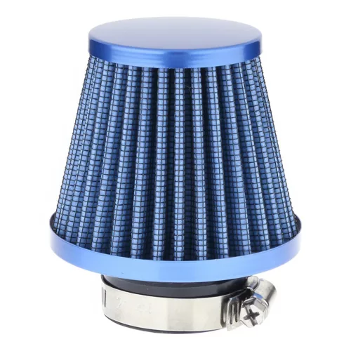Sport levegőszűrő kúpos kék 74x62x51 mm – Carmotion 