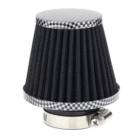   Sport levegőszűrő kúpos fekete/karbon 74x62x51 mm – Carmotion 