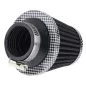   Sport levegőszűrő kúpos fekete/karbon 74x62x51 mm – Carmotion 