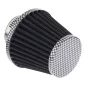   Sport levegőszűrő kúpos fekete/karbon 74x62x51 mm – Carmotion 