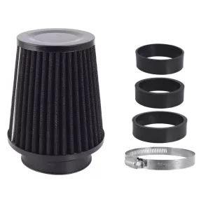   Sport levegőszűrő kúpos fekete 120x130x90 mm, adapterek: 60, 63, 70 mm – Carmotion 