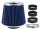 Sport légszűrő, kúpos 155x130x120 mm, kék/króm, adapterek: 60, 63, 70 mm– Carmotion 