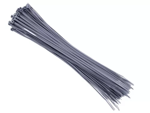 Kábelkötegelő 3,6 × 300 mm, ezüst, 100 db – Carmotion