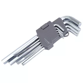   Imbuszkulcs készlet 180 mm-es imbuszkulcsok, 1,5 - 10 mm méretek, 9 db  – Carmotion 