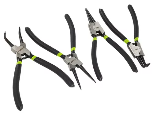  Seegergyűrű fogó, 180 mm, 4 db  – Carmotion 