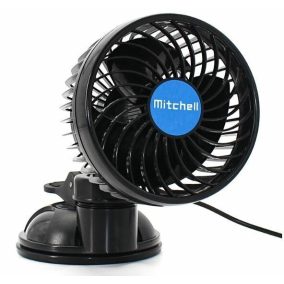   Ventilátor 24V szivargyújtós 1x11,5 cm (4,5") átmérőjű tapadókorongos, szélvédőre – CarCommerce