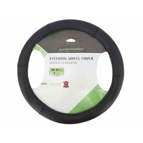 Kormányvédő fekete bőr | 35-37cm