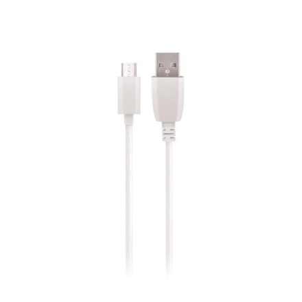 Telefontöltő kábel fehér, micro USB, 2,1A | 1m - main