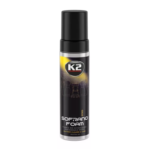 K2 SOFRANO FOAM PRO – Bőr előtisztító és ápoló hab, 200 ml