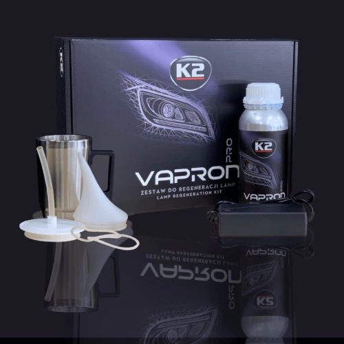 K2 VAPRON – fényszóró regeneráló gőzölő / lámpa felújító készlet (gőzköcsög)