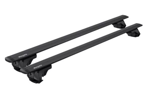 Tetőcsomagtartó tetőkorláthoz 120 cm fekete – Aero-black – MULTIPA