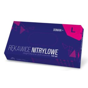   Védőkesztyű, egyszeri használatra L-es 100 db RNBL10001 nitril