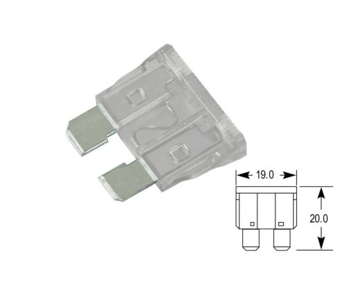 Biztosíték normál késes 25A (átlátszó)