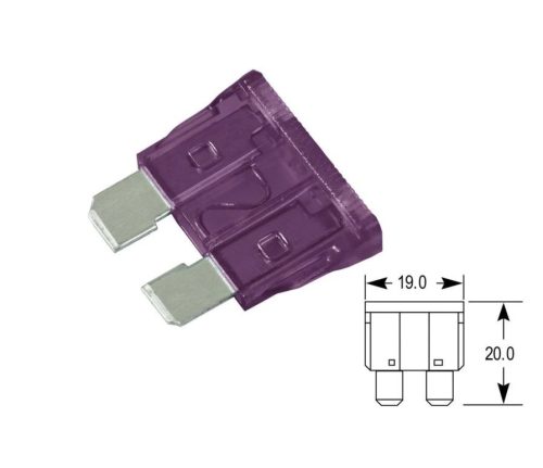 Biztosíték normál késes 3A (lila)