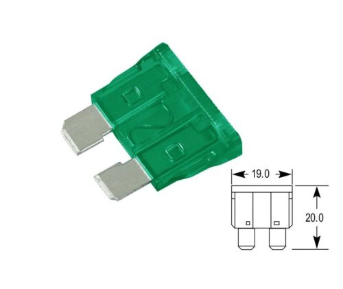 Biztosíték normál késes 30A (zöld)