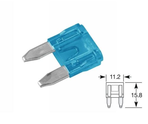 Biztosíték mini 15A (kék)