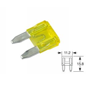 Biztosíték mini 20A (sárga)